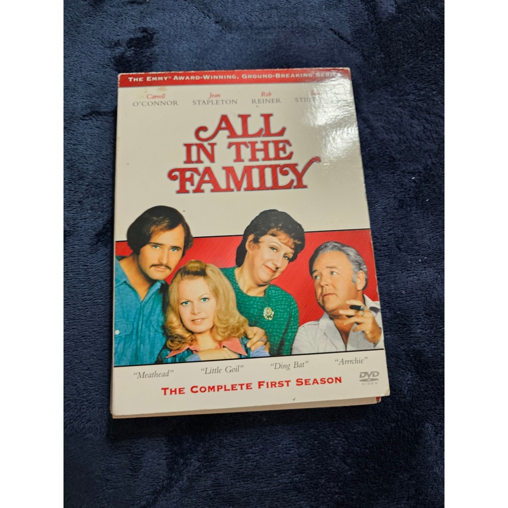DVD set of the landmark sitcom All in the Family: The Complete First Season.